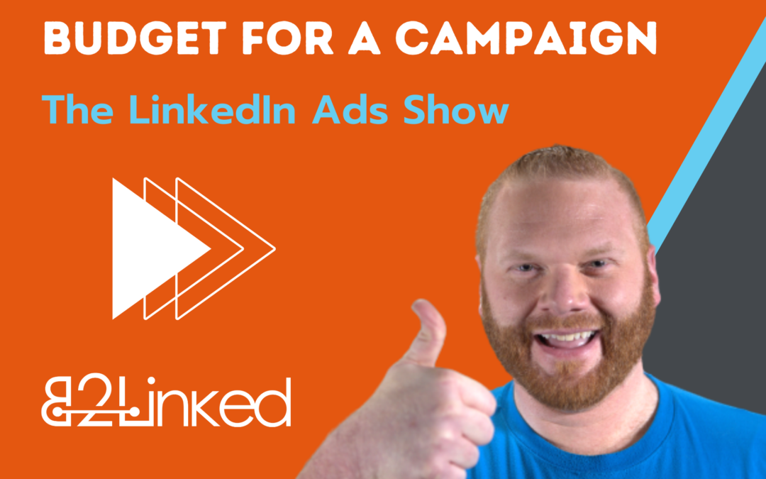 Ep 126 –  LinkedIn Ads: What’s the Ideal Budget for My Campaign? | The LinkedIn Ads Show